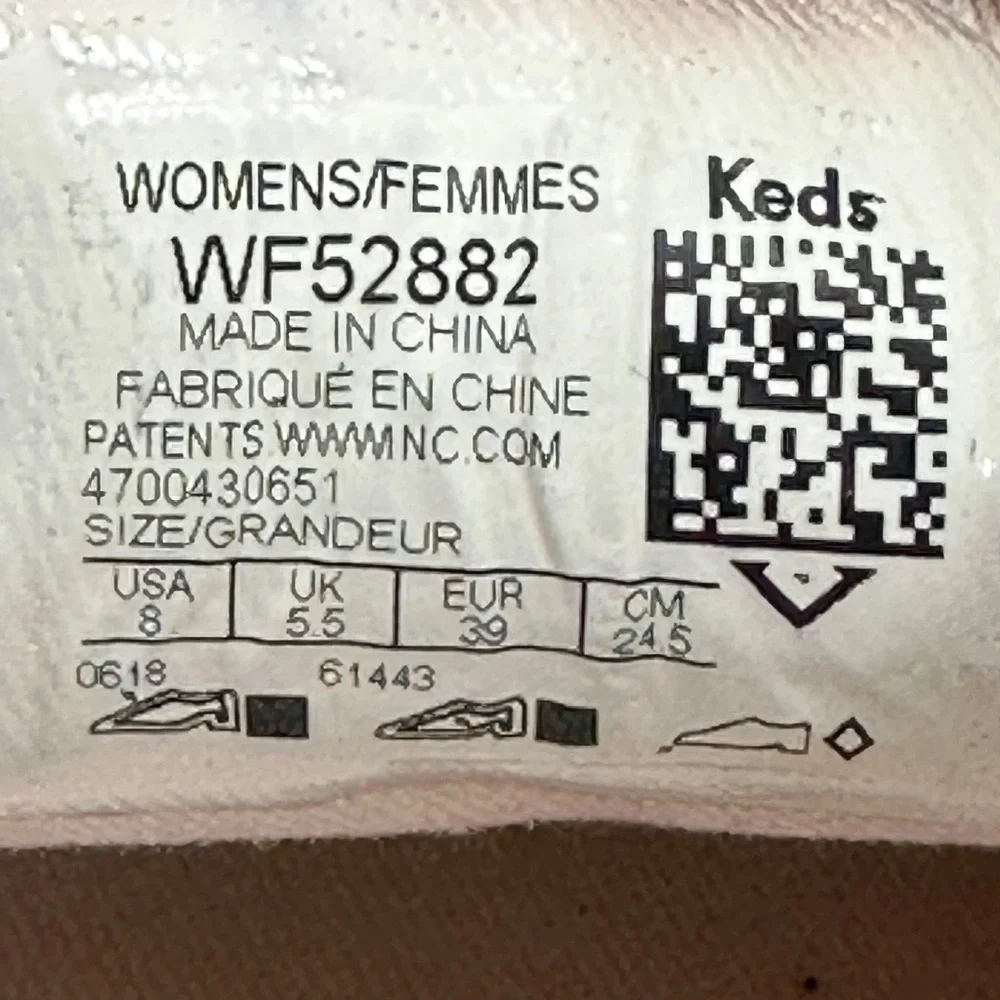 Keds x Kate Spade New York Women's 8 Champion Glitter Sneakers‎ Black WF52882